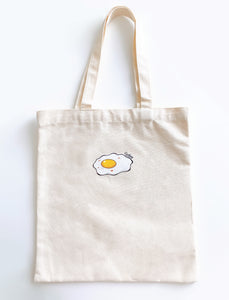 Egg & Broccoli Double-sided Print Tote Bag